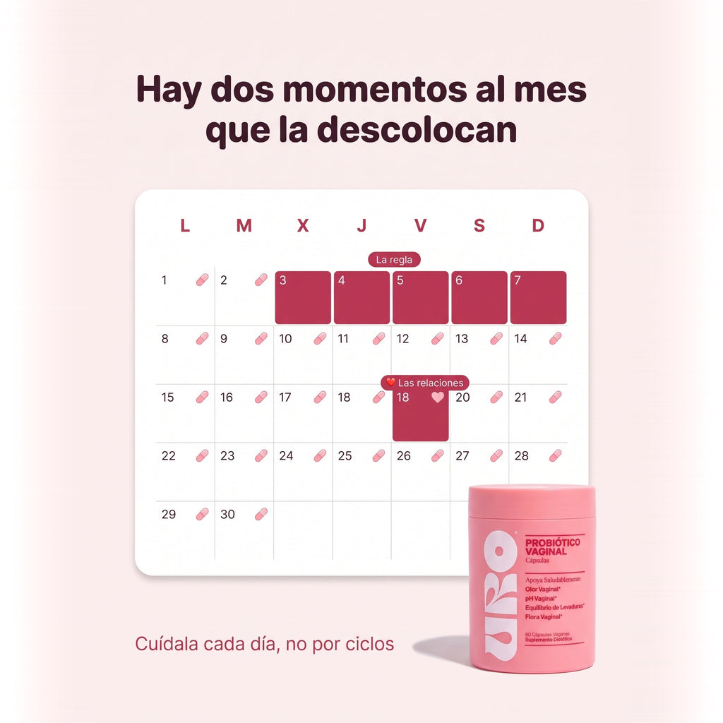 Hay dos momentos al mes que la descolocan: la regla y las relaciones